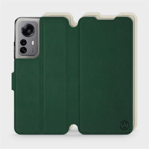 Hülle für Xiaomi 12X - Farbe Grün mit Platin