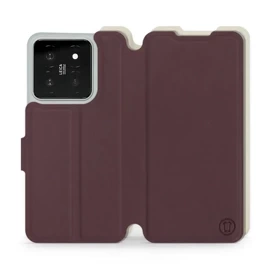 Phone Case Xiaomi 14 - Design Burgundy with Platinum