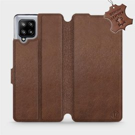 Phone Case Samsung Galaxy A42 - Design Brown Leather