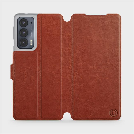 Phone Case Motorola Edge 20 - Design Brown&Orange