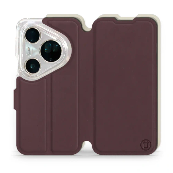 Phone Case Huawei Pura 80 Ultra - Design Burgundy with Platinum