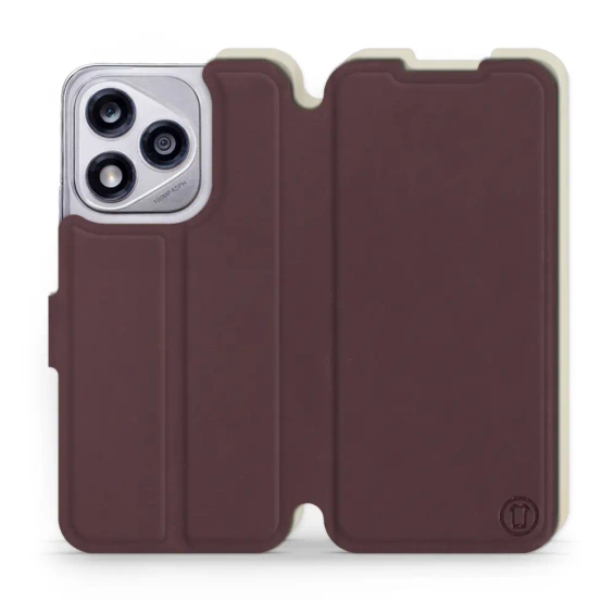 Phone Case Huawei Honor 400 Lite - Design Burgundy with Platinum