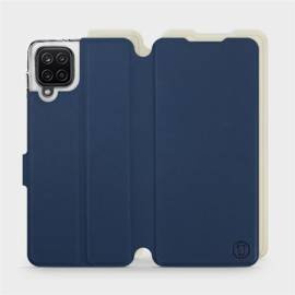 Phone Case Samsung Galaxy A12 - Design Navy with Platinum