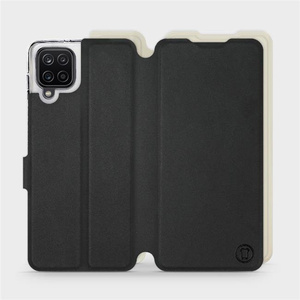 Phone Case Samsung Galaxy M12 - Design Black with Platinum