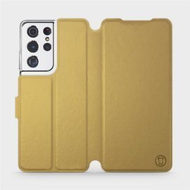 Etui do Samsung Galaxy S21 Ultra - wzór Gold&Gray