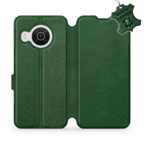 Phone Case Nokia X10 - Design Green Leather