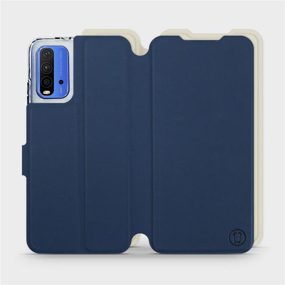 Phone Case Xiaomi Redmi 9T - Design Navy with Platinum