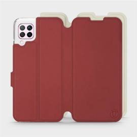 Phone Case Huawei P40 Lite - Design Dark Red with Platinum