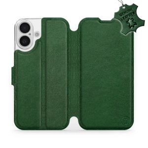 Phone Case Apple iPhone 16 - Design Green Leather