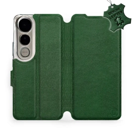 Phone Case Vivo V50 Lite - Design Green Leather