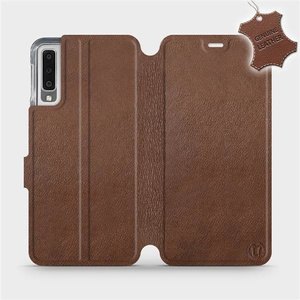 Hülle für Samsung Galaxy A7 2018 - Farbe Brown Leather
