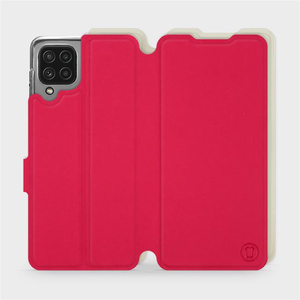 Phone Case Samsung Galaxy M32 4G - Design Red with Platinum