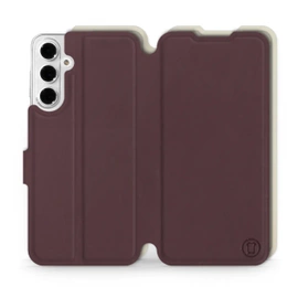 Phone Case Samsung Galaxy A16 5G - Design Burgundy with Platinum