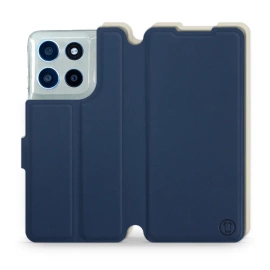 Phone Case Motorola Moto G56 5G - Design Navy with Platinum