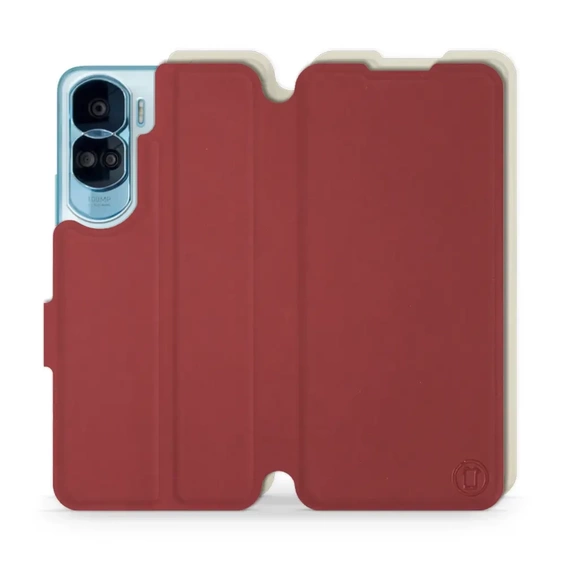 Phone Case Huawei Honor 90 Lite - Design Dark Red with Platinum