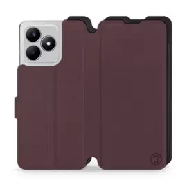 Phone Case Realme C53 - Design Burgundy with Black
