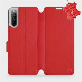 Phone Case Sony Xperia 10 III - Design Red Leather