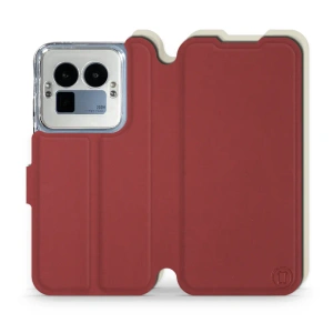 Phone Case Realme GT 8 Pro - Design Dark Red with Platinum