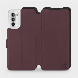 Phone Case Motorola Moto G52 - Design Burgundy with Black