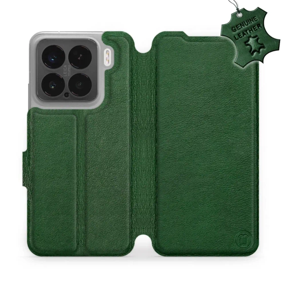 Phone Case Xiaomi 15 - Design Green Leather