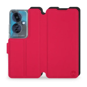 Etui Soft Touch do OPPO Reno 11F - wzór Żywa czerwień z czernią