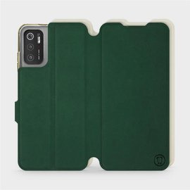 Phone Case Xiaomi Poco M3 Pro 5G - Design Green with Platinum