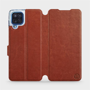 Phone Case Samsung Galaxy M12 - Design Brown&Orange