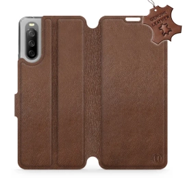 Phone Case Sony Xperia 10 III - Design Brown Leather