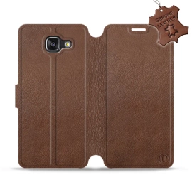 Phone Case Samsung Galaxy A5 2016 - Design Brown Leather