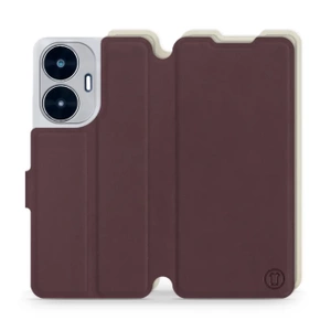 Phone Case Realme C55 - Design Burgundy with Platinum