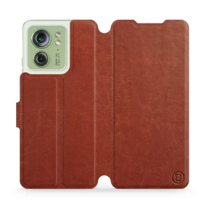 Hülle für Motorola Edge 40 - Farbe Brown&Gray