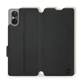 Phone Case Sony Xperia 5 V - Design Black with Platinum