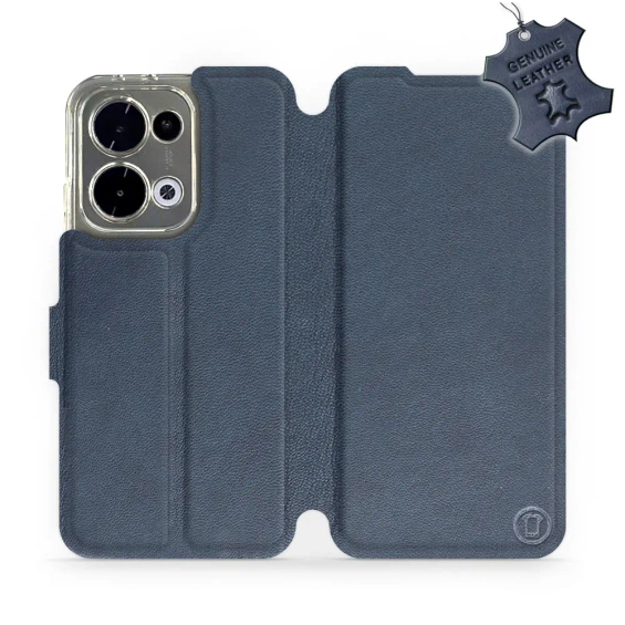 Phone Case OPPO Reno 13 - Design Blue Leather
