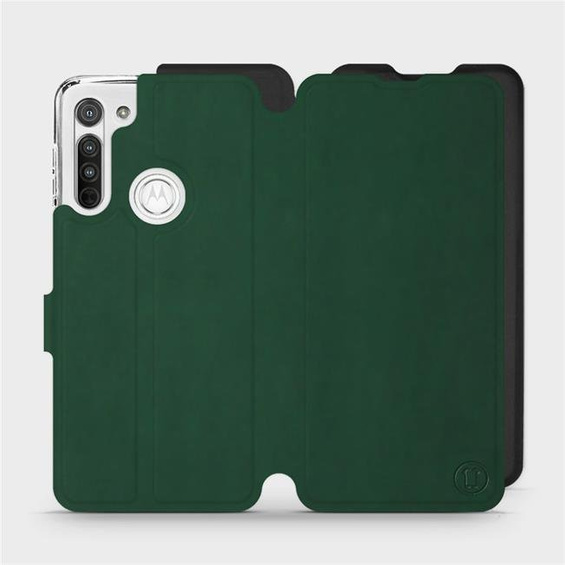 Phone Case Motorola Moto G8 - Design Green with Black
