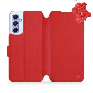 Phone Case Samsung Galaxy A34 5G - Design Red Leather