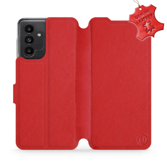 Phone Case Samsung Galaxy A13 5G - Design Red Leather