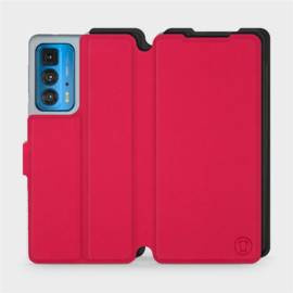 Hülle für Motorola Edge 20 Pro - Farbe Rot mit Schwarz
