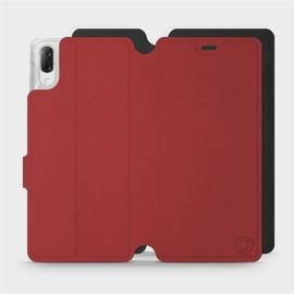 Phone Case Sony Xperia L3 - Design Dark Red with Black