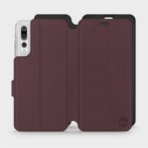 Phone Case Huawei P20 Pro - Design Burgundy with Black
