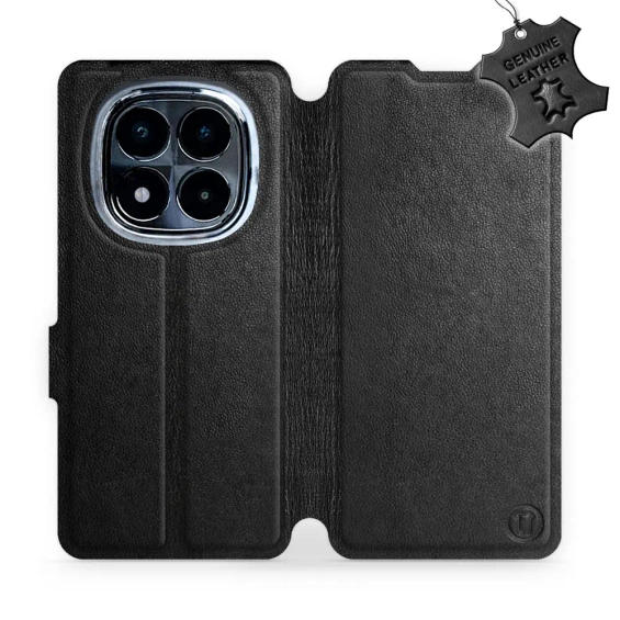 Phone Case Xiaomi POCO X7 - Design Black Leather