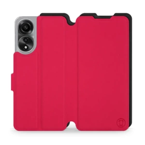 Hülle für OPPO A78 5G - Farbe Rot mit Schwarz