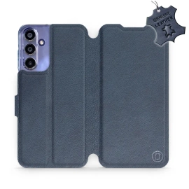 Phone Case Samsung Galaxy A15 4G - Design Blue Leather