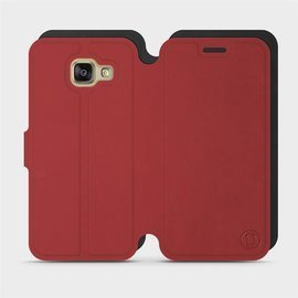 Phone Case Samsung Galaxy A3 2016 - Design Dark Red with Black