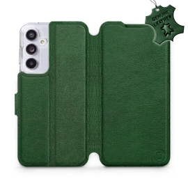 Phone Case Samsung Galaxy A55 5G - Design Green Leather