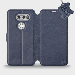 Phone Case LG V30 - Design Blue Leather