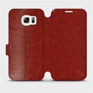 Etui do Samsung Galaxy S6 Edge - wzór Brown&Orange