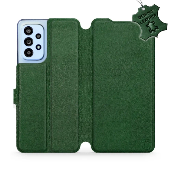 Phone Case Samsung Galaxy A53 5G - Design Green Leather