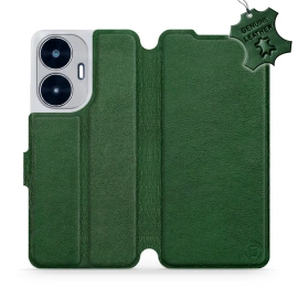 Phone Case Realme C55 - Design Green Leather