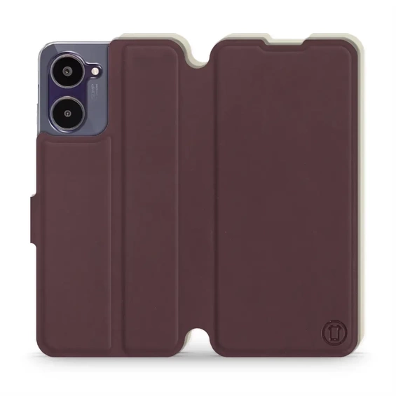 Phone Case Realme 10 - Design Burgundy with Platinum