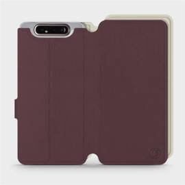 Phone Case Samsung Galaxy A80 - Design Burgundy with Platinum